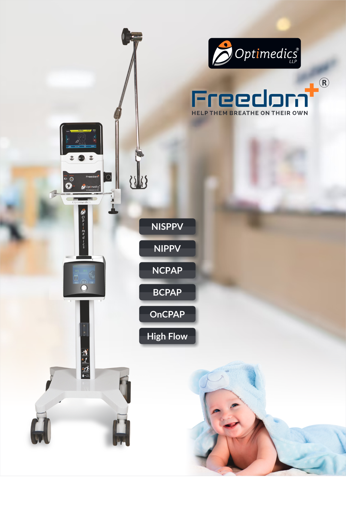 Freedom Plus Non Invasive Ventilator